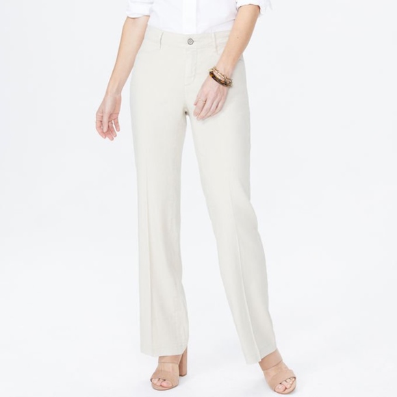 nydj trouser linen pants